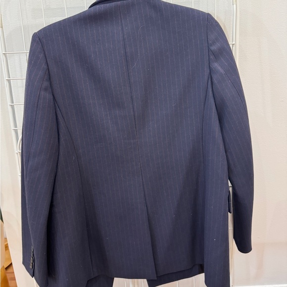 Maje navy and red pinstripe double breasted blazer - Picture 2 of 4